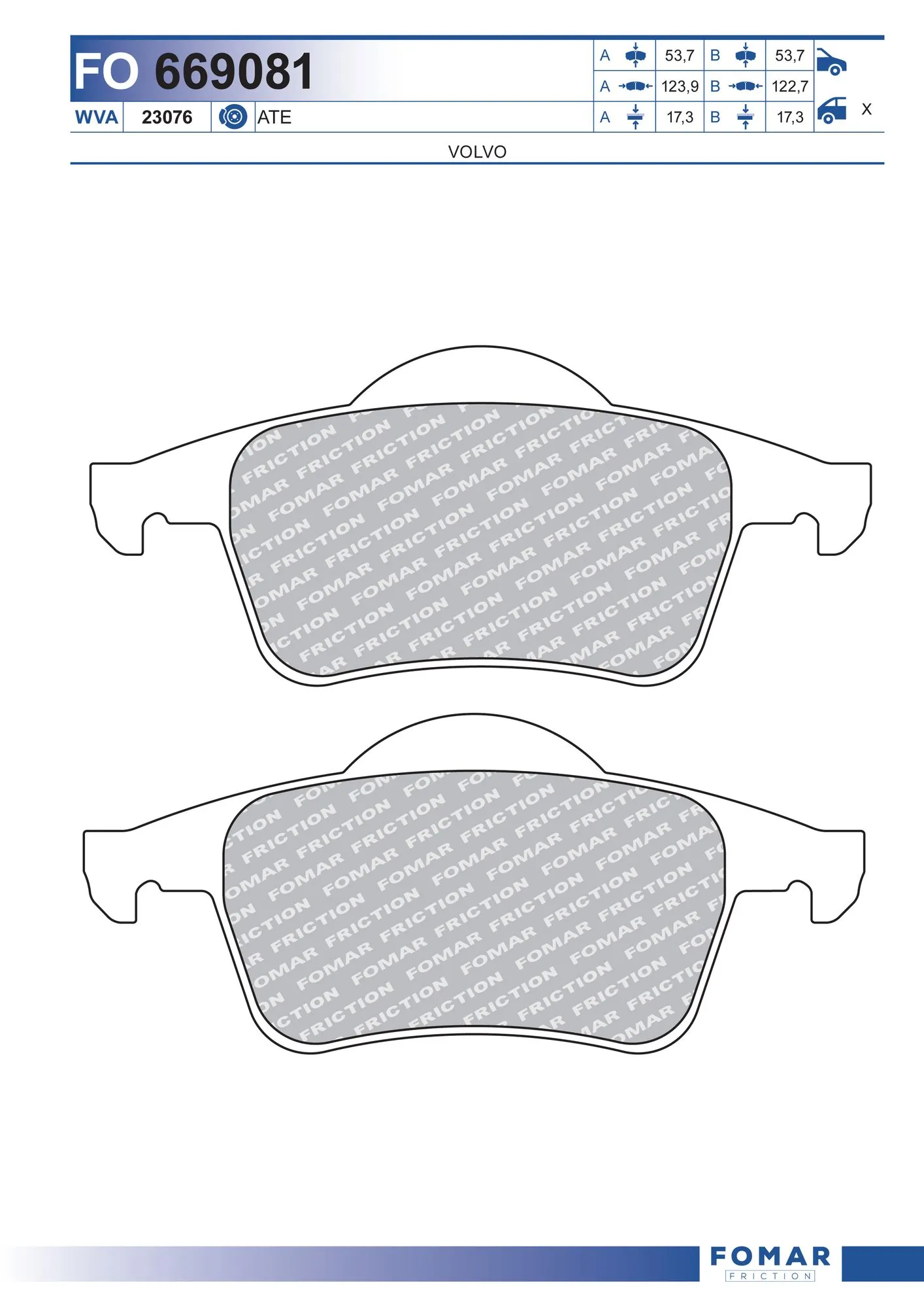 Brake Pad Set, disc brake